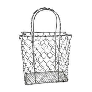 Wire Basket Shopping Bag Jewelry Organizer